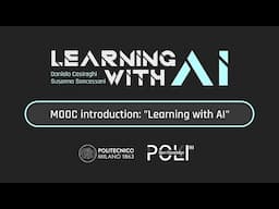 MOOC introduction: "Learning with AI" (Susanna Sancassani)