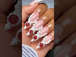 These nails might make you crave desert😋🍒#shorts #cakenails #3dnailart