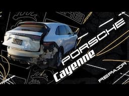 🔥 Porsche Cayenne - complicated rear end repair!  Сложный ремонт задней части! 🔥