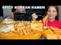 SPICY KOREAN RAMEN NOODLES MUKBANG | MUKBANG PHILIPPINES