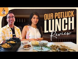 Our Potluck Lunch Review 🥗🍚 | Fun Reactions, Home-Cooked Food & Surprises! | Priya Pal (Tamil)