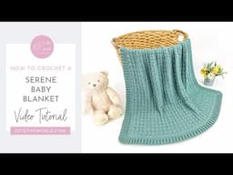 Serene Crochet Baby Blanket Tutorial – A Relaxing One-Row Repeat Pattern