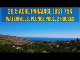 NATURE PARADISE, WATERFALLS, PLUNGE POOL & 2 RUINS 75K FARM FOR SALE CENTRAL PORTUGAL