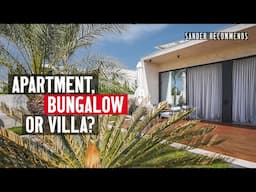 Choosing a place to live by the sea: in a city center apartment, a modern bungalow, or a villa