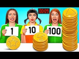 100 खाद्य परतें चुनौती | भोजन के साथ रसोई की लड़ाई Mega DO Challenge