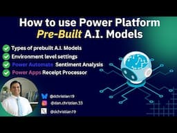 How to use Power Platform Pre-Built A.I. Models