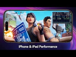 Fortnite iPhone 16 Pro Max & iPad Pro M4 - Performance / Gameplay