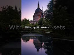 Still in London... Around Saint-Paul for a before-after using my AI presets. Get them for FREE!