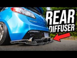 This MazdaSpeed 3 REAR DIFFUSER is INSANE 😱