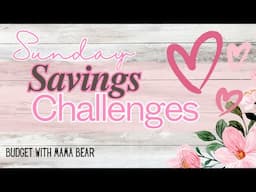 Sunday Savings | Last Sunday of the Month | How many challenges can we finish? #budgeting