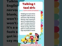 🚖 Scared to Talk to a Taxi Driver? | Real English Conversation Practice for Beginners