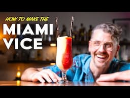Make the Miami Vice - piña colada meets strawberry daiquiri