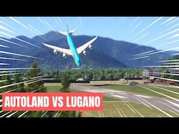 Autopilot AUTOLAND Vs The World's STEEPEST APPROACH