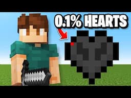 Minecraft, But I Only Have 0.1% Hearts!