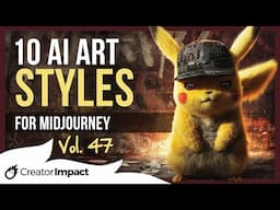 10 UNIQUE Midjourney Prompts Styles & Phrases: Vol 47