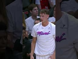 We gotta mic Pelle up more often 😂 just pure energy #nba #micdup #rookie #miamiheat