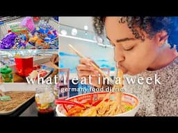 What I Eat + Cook in a Week Living in Germany | Healthy Recipes, A New Restaurant, Grocery Shopping