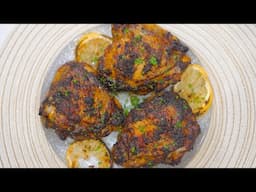 Crispy Lemon Herb Chicken Thighs in the Air Fryer 🍋🔥 So Easy & Delicious!