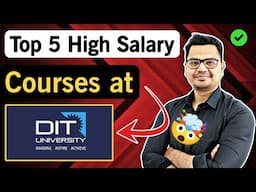 🔥 DIT Dehradun के Top 5 Courses 2025 | High Salary और Best Placements वाले Courses ✅| Sunil Adhikari