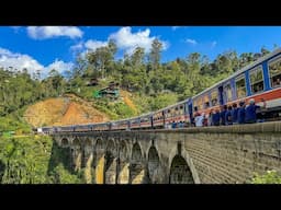 A scenic train ride on the roof of Sri Lanka over Nine Arch Bridge
