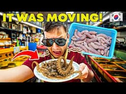 I Ate a LIVE Octopus at Korea’s Largest Seafood Market 🇰🇷🦑 (Shocking Experience in Busan!)