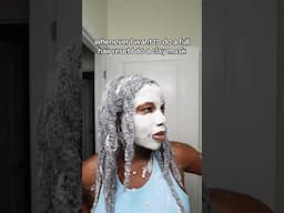 I do a clay mask every few months and it has been a GAME CHANGER for my low porosity hair #4chair