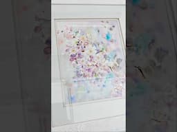 Cherry Blossoms In Watercolor With Hand-painted frame #sold #watercolorflower