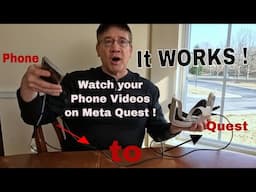 Watch Your Mobile Phone Screen in Meta Quest 3!