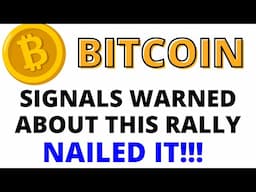 The BTC Signals Warned of a Bitcoin Bottom When it Happened- Warned of This Rally Before it Happened