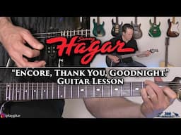Sammy Hagar - Encore, Thank You, Goodnight Guitar Lesson
