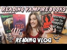 reading anticipated vampire books 🧛‍♂️🦇⚰️🩸 [reading vlog where I read classics and new releases]