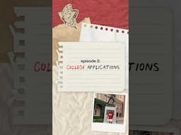 welcome to ep 2 💗 #collegeapplication #collegeapps #asianparents #indian #newseries