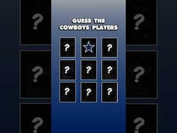 Guess the Former Players - Dallas Cowboys