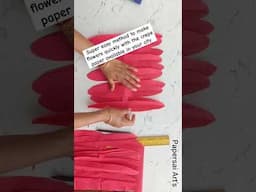 Super easy method to make flowers quickly with the crepe paper available in ur cty@PaperSaiarts