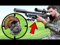 Turkey Hunting with PCP Air Rifle! (Scope Cam)