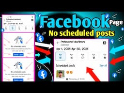 Facebook No scheduled posts | facebook create a post