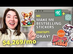 Make $200 A DAY Selling AI Stickers (No Skill): The Easiest Online Side Hustle of 2025