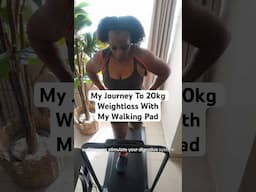 My journey to losing 20kg with my walking pad #shorts