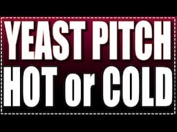 Yeast pitching temperature - Should you go cooler or warmer? Pitching rate vs temp. Beer Brewing