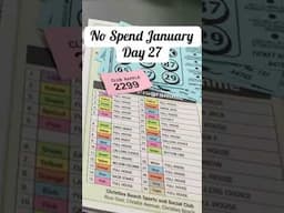 No Spend Challenge - Day 27