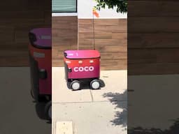 Coco Robotics food delivery robot LA Los Angeles California 2025