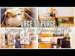 NEW!! 2025 KITCHEN URGE TO PURGE: Spring Deep Clean with Me | Cleaning & Homemaking Motivation