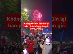 Chỉ có thể là Việt Nam! #30thang4 #giaiphongmiennam #thongnhatdatnuoc #pháobông #phaohoa #saigon