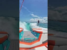 Ultimate Wake Foiling adventure #poweredbyYANMAR #shorts