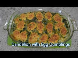 Italian Grandma Makes Dandelion with Egg Dumplings