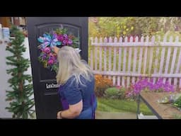 How to Make a Hummingbird Floral Grapevine Wreath Making Tutorial with Kat from KatsCreationsNMore