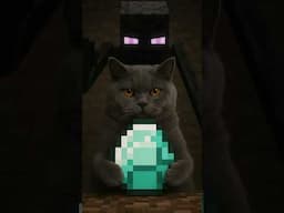 Cat Fufik VS Endermen #shorts #minecraft