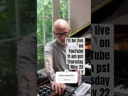 I'll be live on YouTube 11 am PST May 22! Ask questions! Thanks!