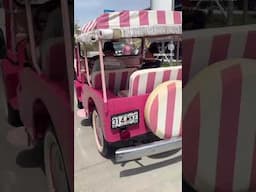 Jeep Beach rolled in style with a Surrey Jeep straight out of Blue Hawaii 🏖️🕺🏼
