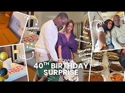 My Husband's Emotional 40th BIRTHDAY SURPRISE!